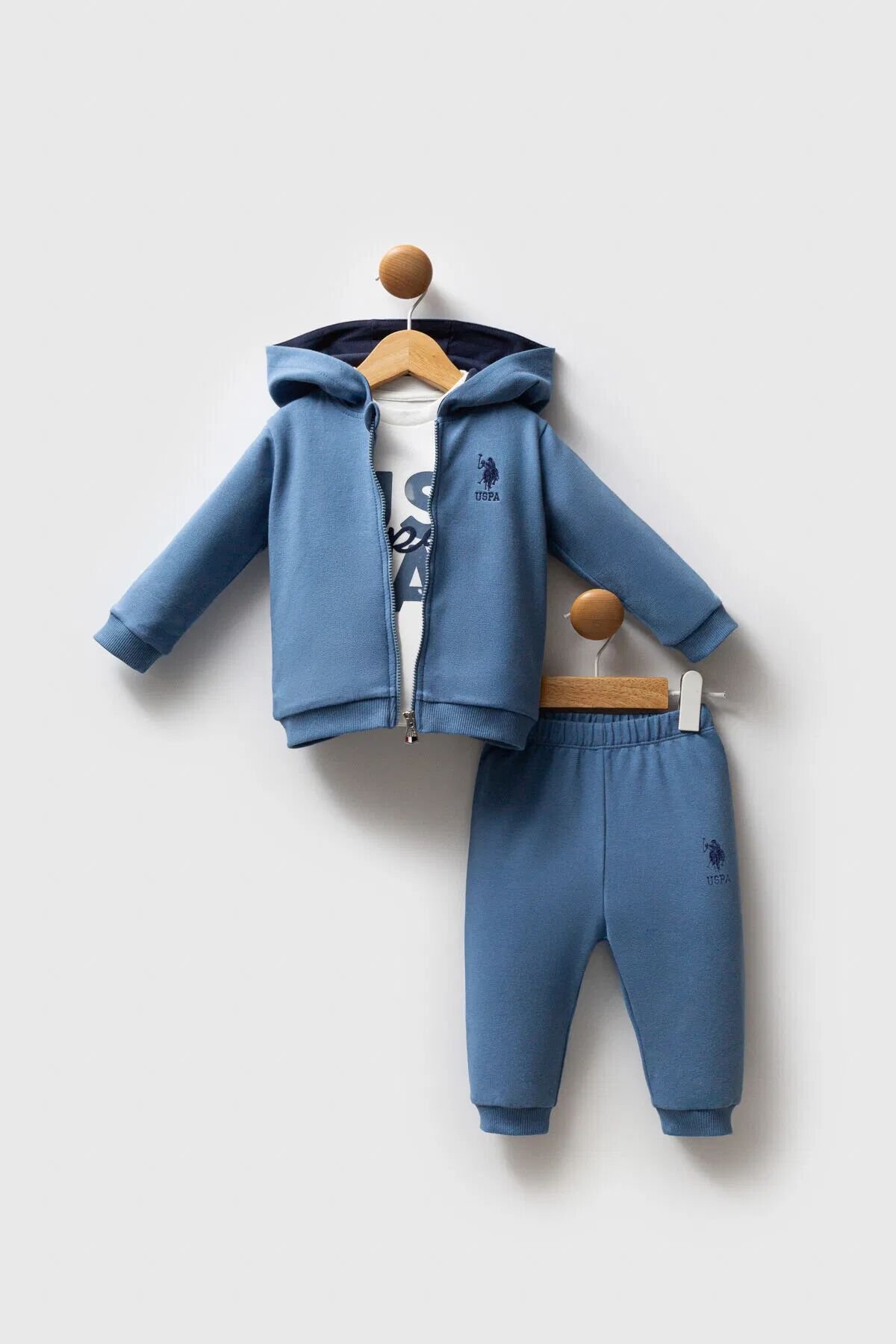 U.s. Polo Assn 3 Lü Takım Usb2558 Mavi̇