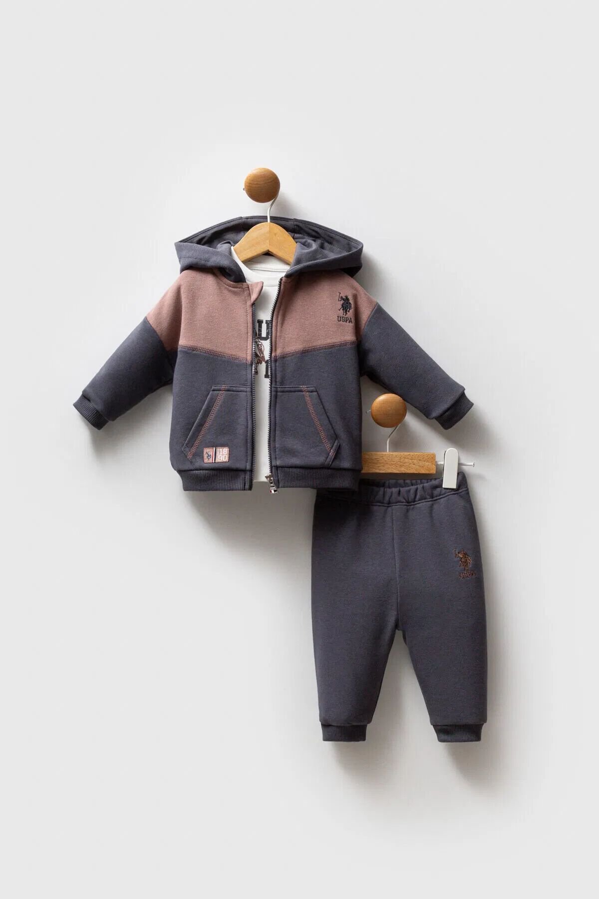 U.s. Polo Assn 3 Lü Takım Usb2561 Füme