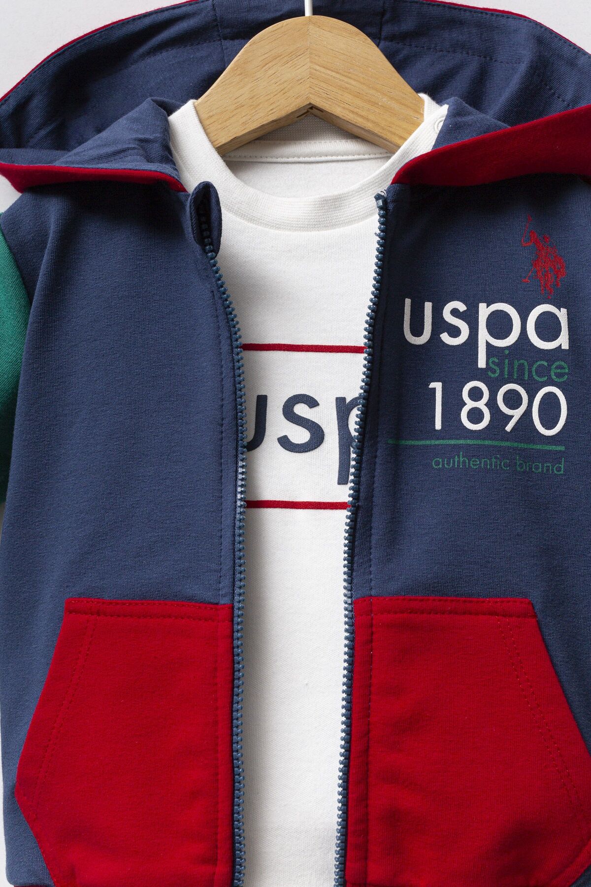 U.s. Polo Assn 3 Lü Takım Usb2574 İndi̇go Yeşi̇l