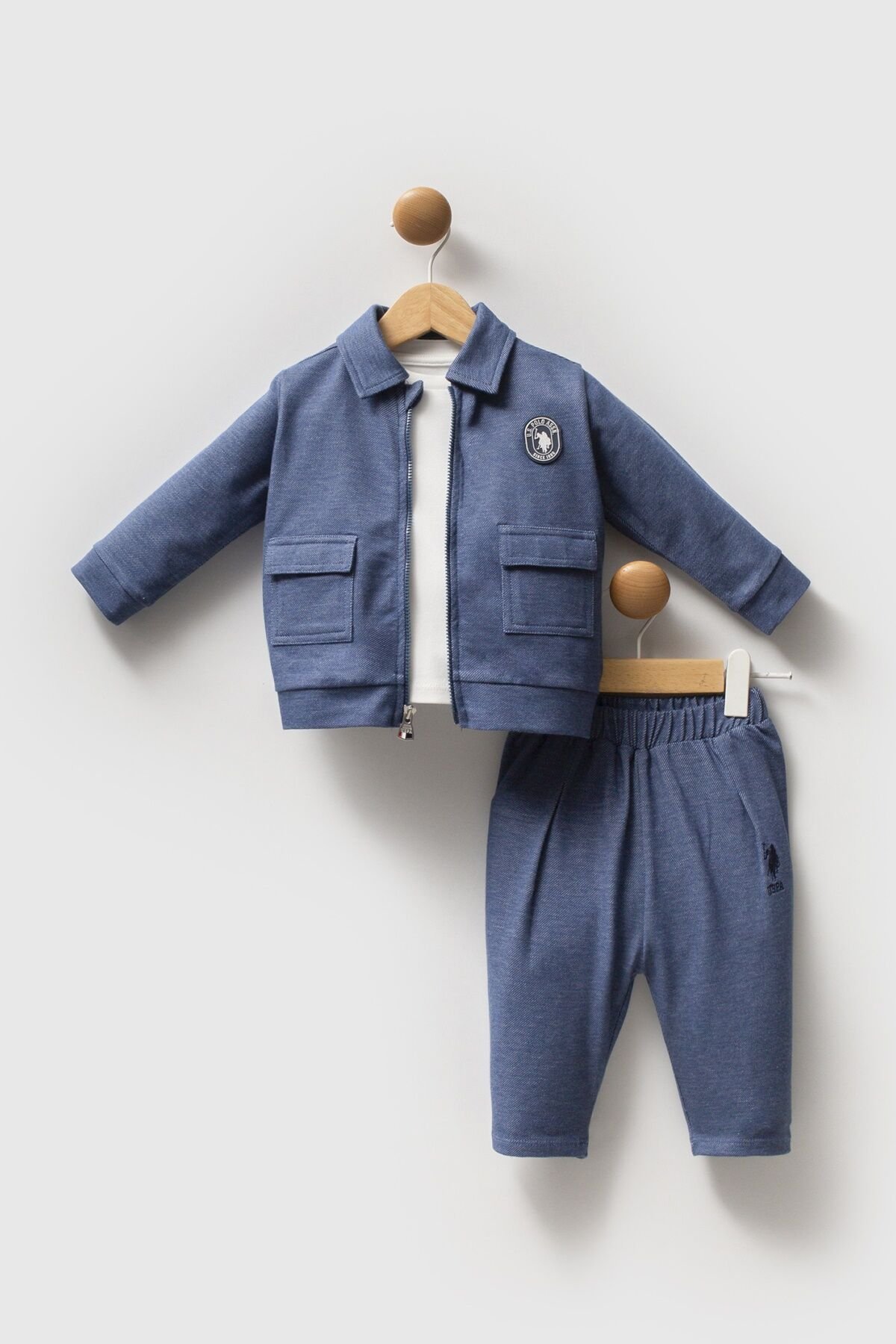 U.s. Polo Assn 3 Lü Takım Usb2597 Mavi̇