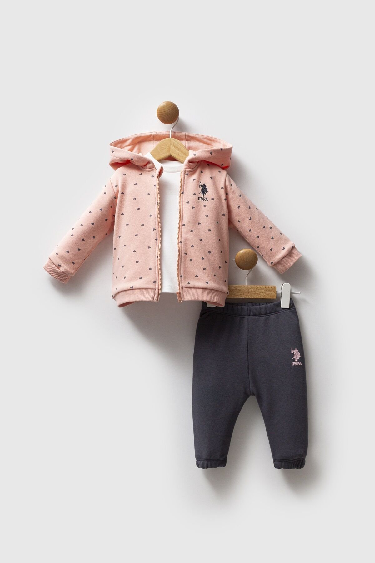 U.s. Polo Assn 3 Lü Takım Usb2766 Somon