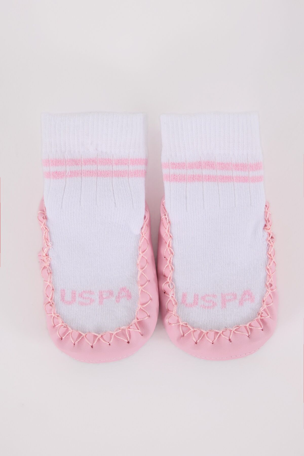 U.s. Polo Assn Çarık Çorap Usb2800 Beyaz-Pembe