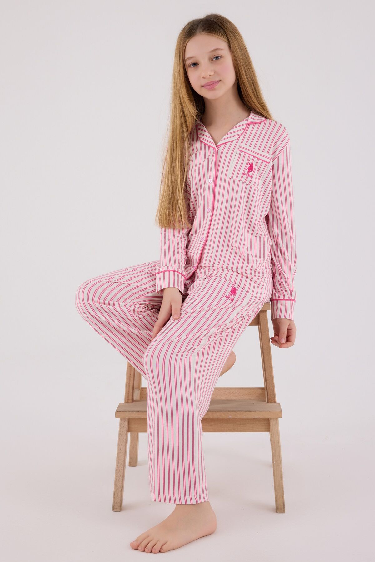 U.s. Polo Assn Gömlek Pi̇jama Us2326-4 Fuşya