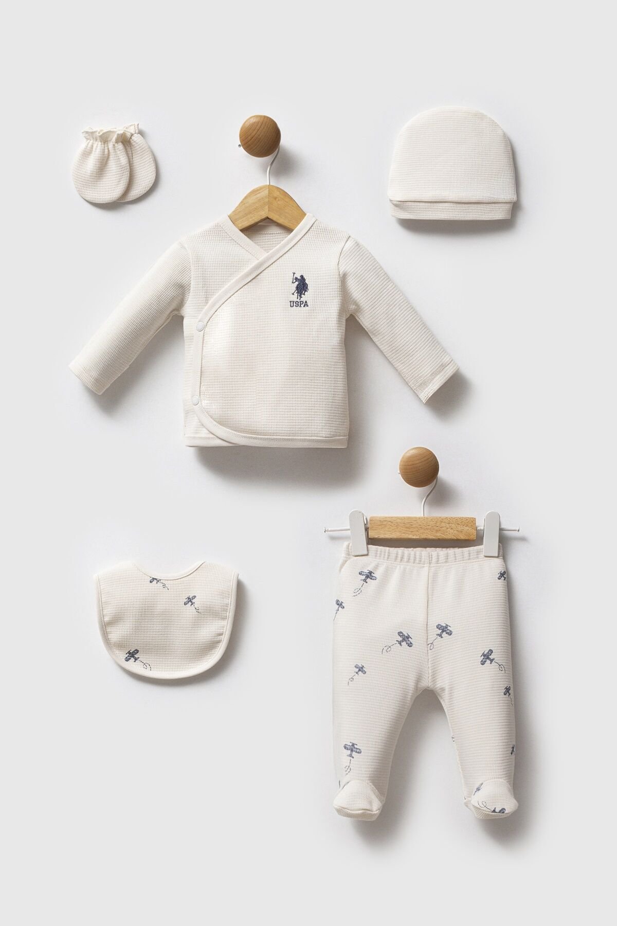 U.s. Polo Assn Hastane Çıkışı 5’Li̇ Set Usb2603 Ekru
