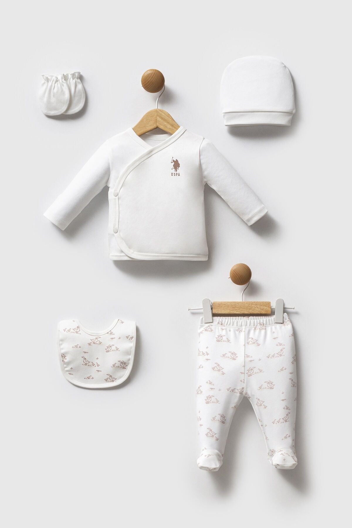 U.s. Polo Assn Hastane Çıkışı 5’Li̇ Set Usb2705 Beyaz