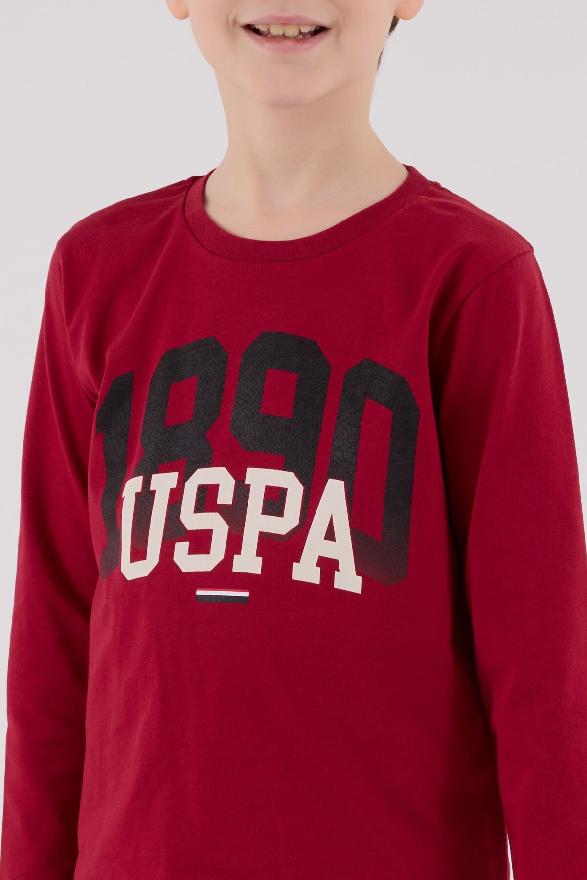 U.s. Polo Assn Uzun Kol Pi̇jama Takım Us2203-4 Bordo