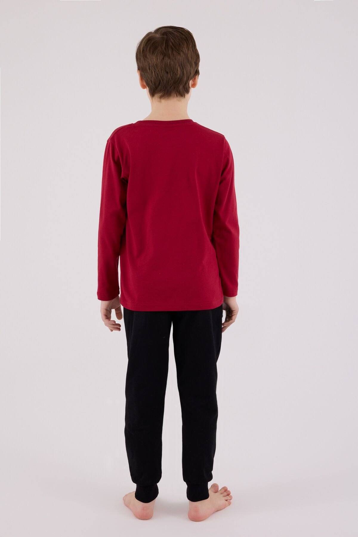 U.s. Polo Assn Uzun Kol Pi̇jama Takım Us2203-4 Bordo