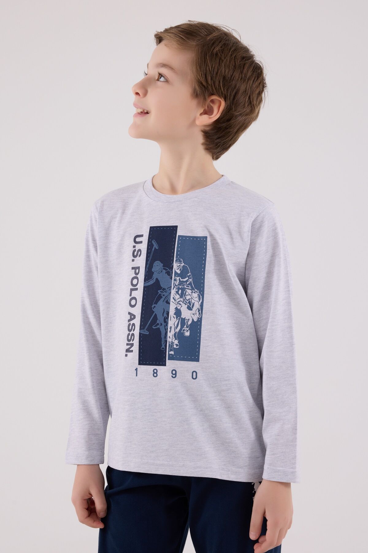 U.s. Polo Assn  Uzun Kol Pi̇jama Takım Us2206-4 Karmelanj