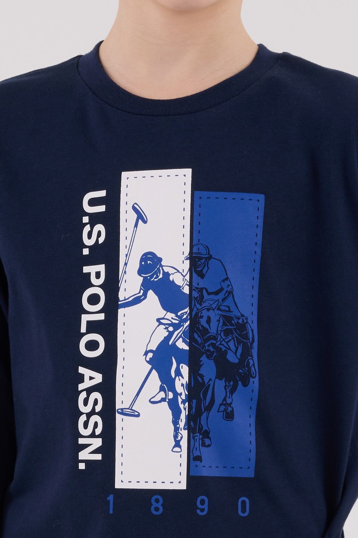 U.s. Polo Assn  Uzun Kol Pi̇jama Takım Us2206-4 Laci̇vert