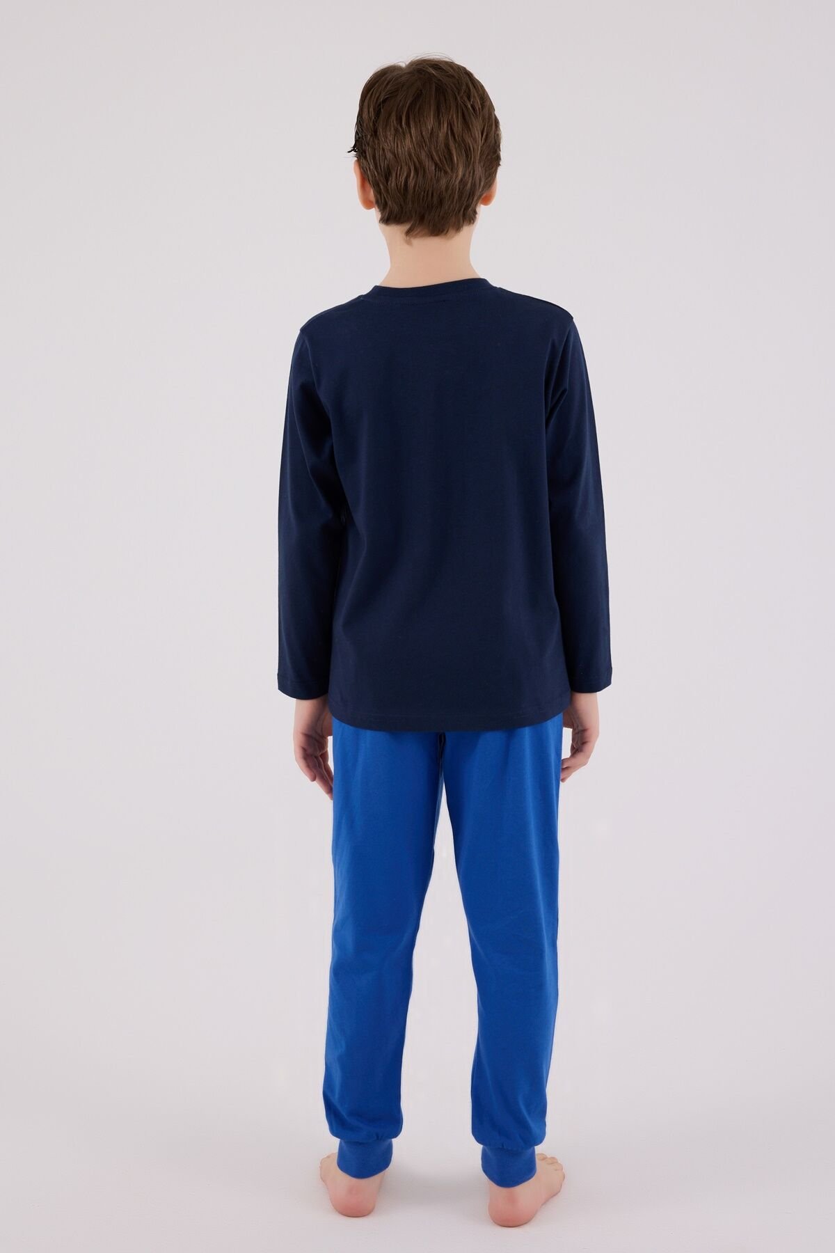 U.s. Polo Assn  Uzun Kol Pi̇jama Takım Us2206-4 Laci̇vert