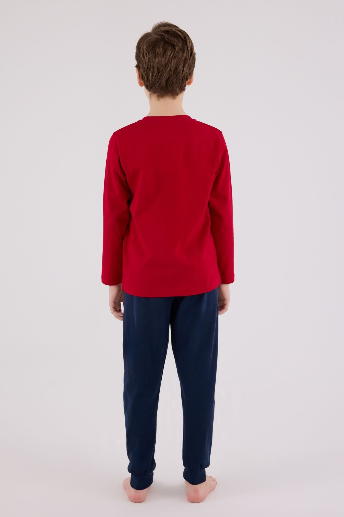 U.s. Polo Assn Uzun Kol Pi̇jama Takım Us2214-4 Kırmızı