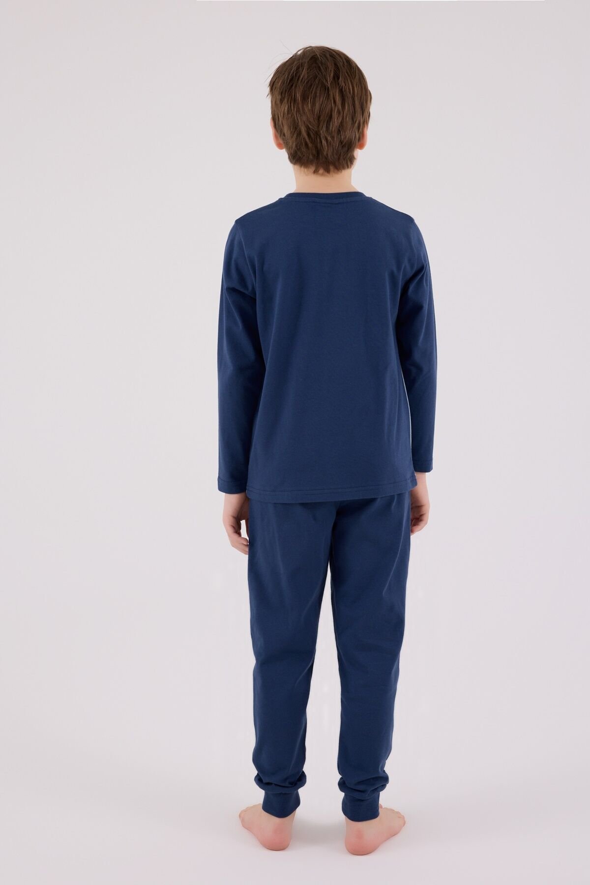 U.s. Polo Assn Uzun Kol Pi̇jama Takım Us2220-4 Koyu İndi̇go