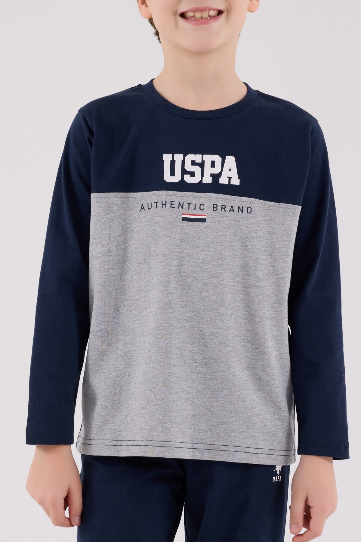 U.s. Polo Assn Uzun Kol Pi̇jama Takım Us2220-4 Laci̇vert