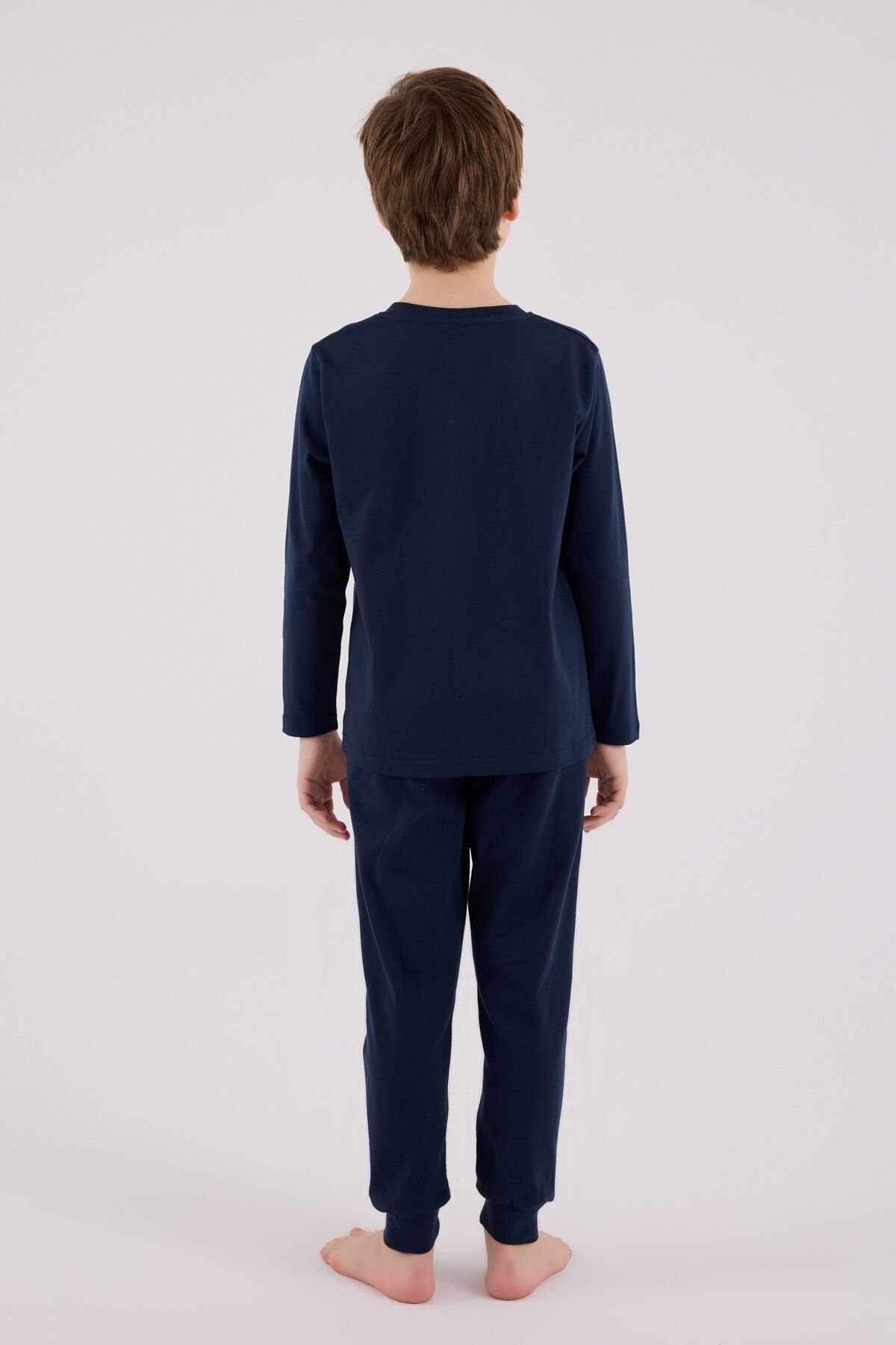 U.s. Polo Assn Uzun Kol Pi̇jama Takım Us2220-4 Laci̇vert