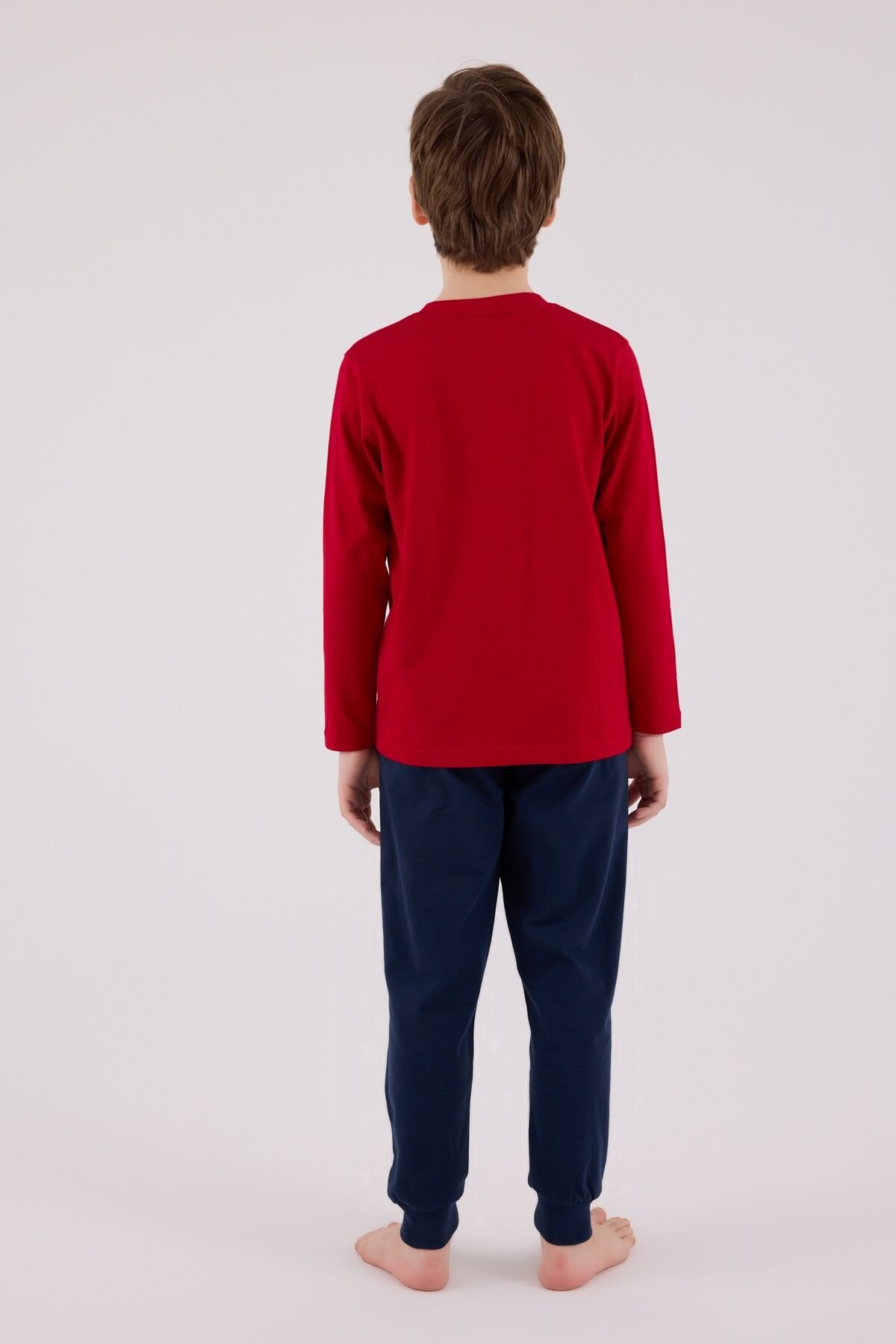 U.s. Polo Assn Uzun Kol Pi̇jama Takım Us2233-4 Kırmızı