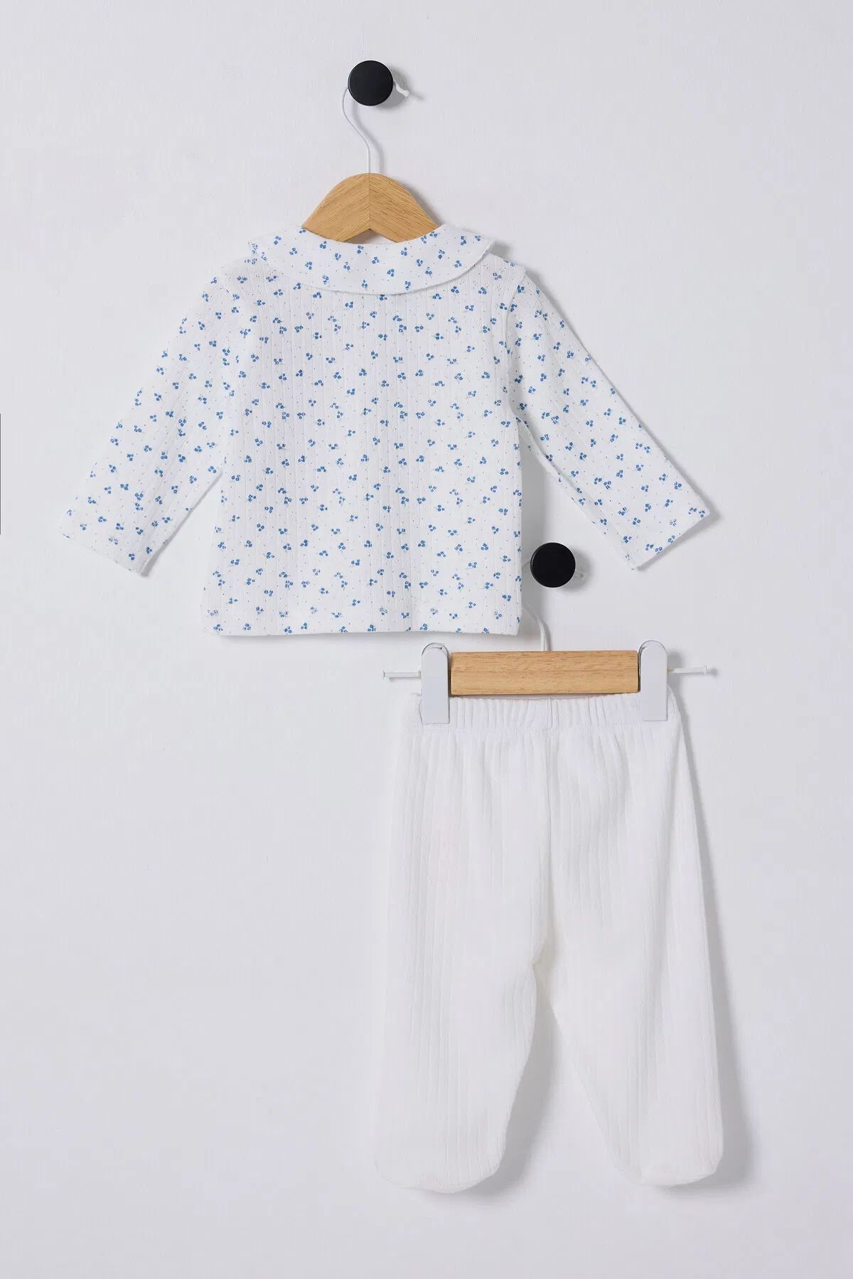 U.s Polo Bebek 2 Li̇ Takım Usb2433 Beyaz-Mavi̇