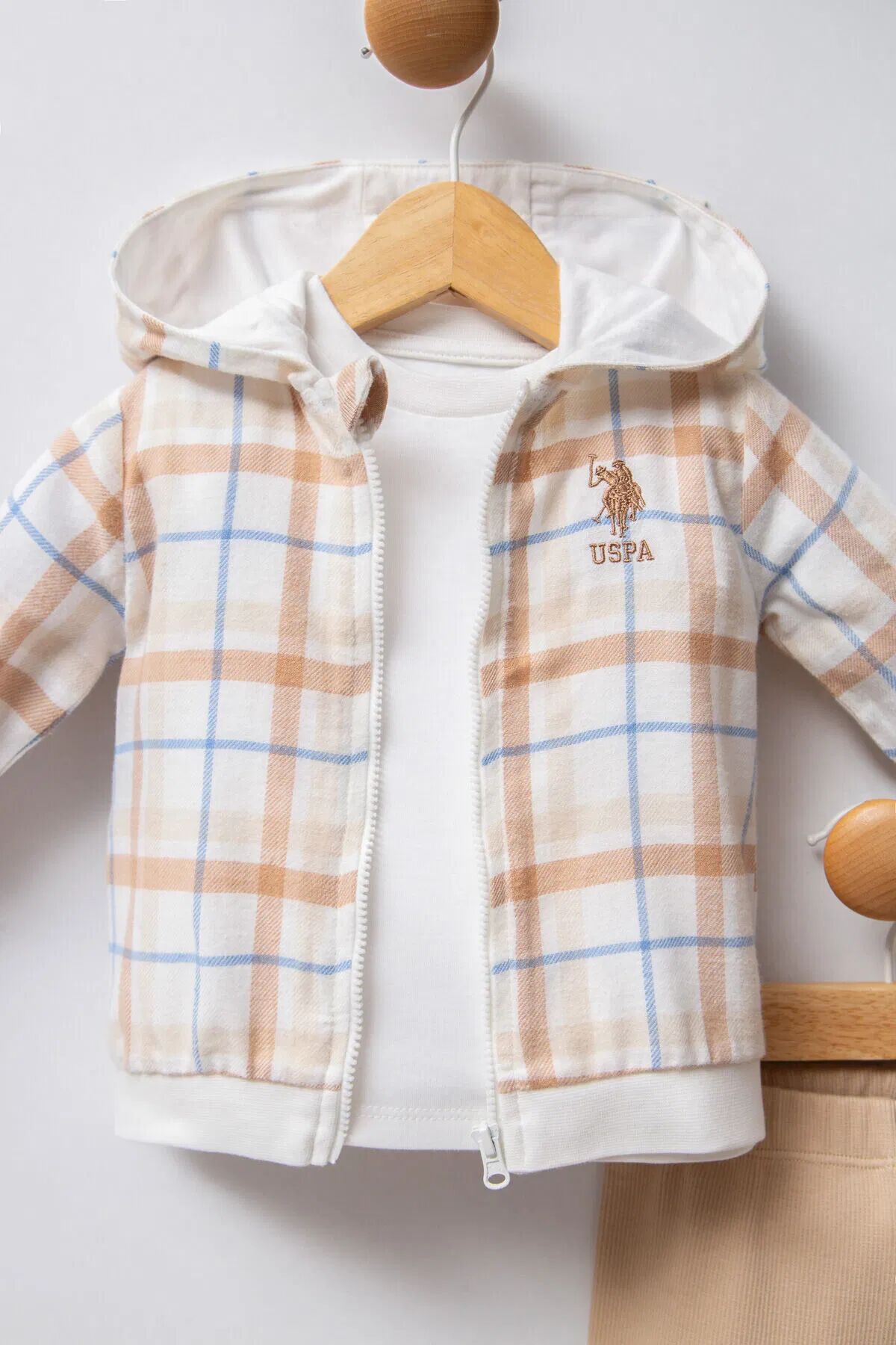 U.s Polo Bebek 3 Lü Takım Usb2382 Beyaz