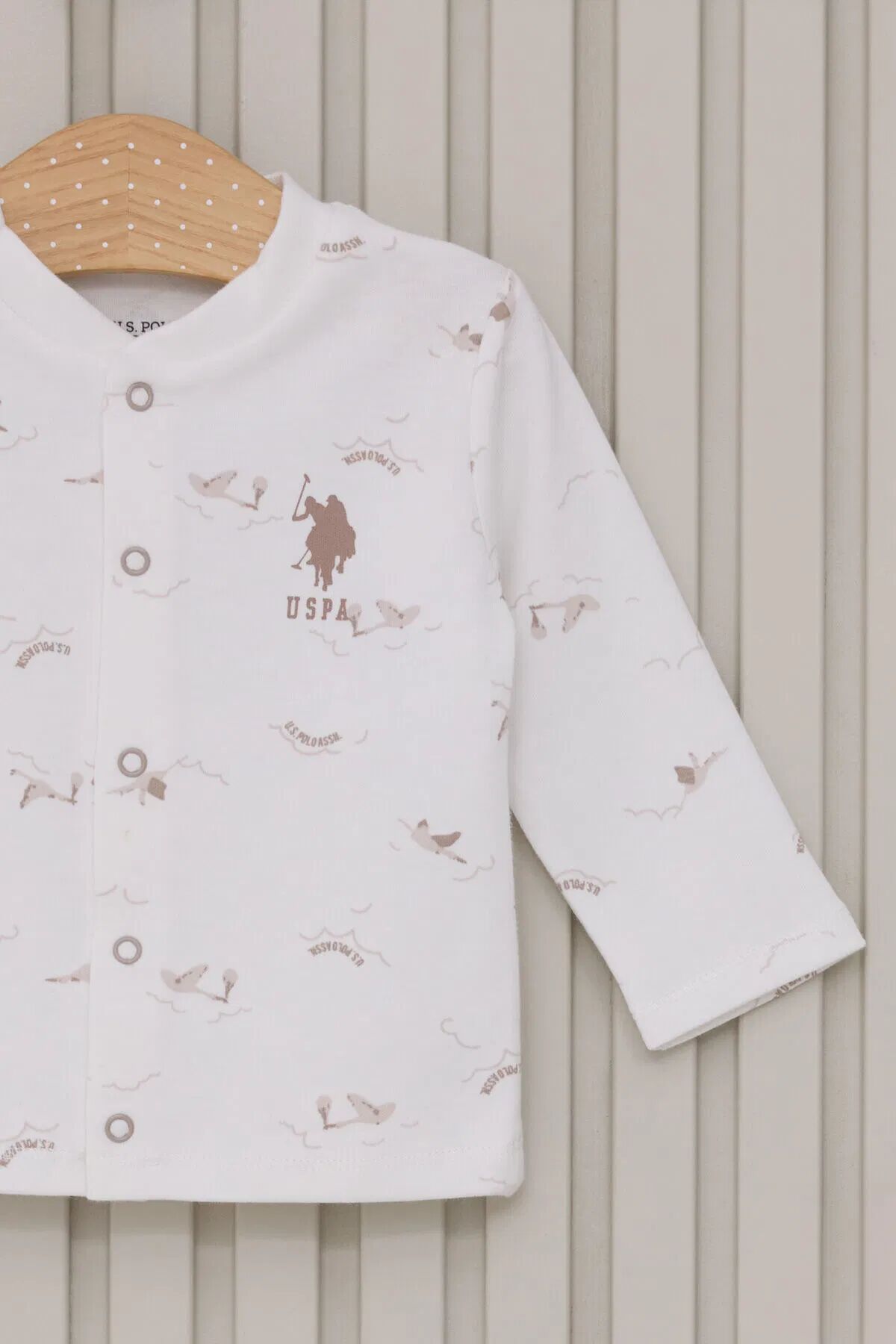 U.s.polo Erkek Bebek Pati̇kli̇ 3 L&uuml; Takım Usb2018 Krem