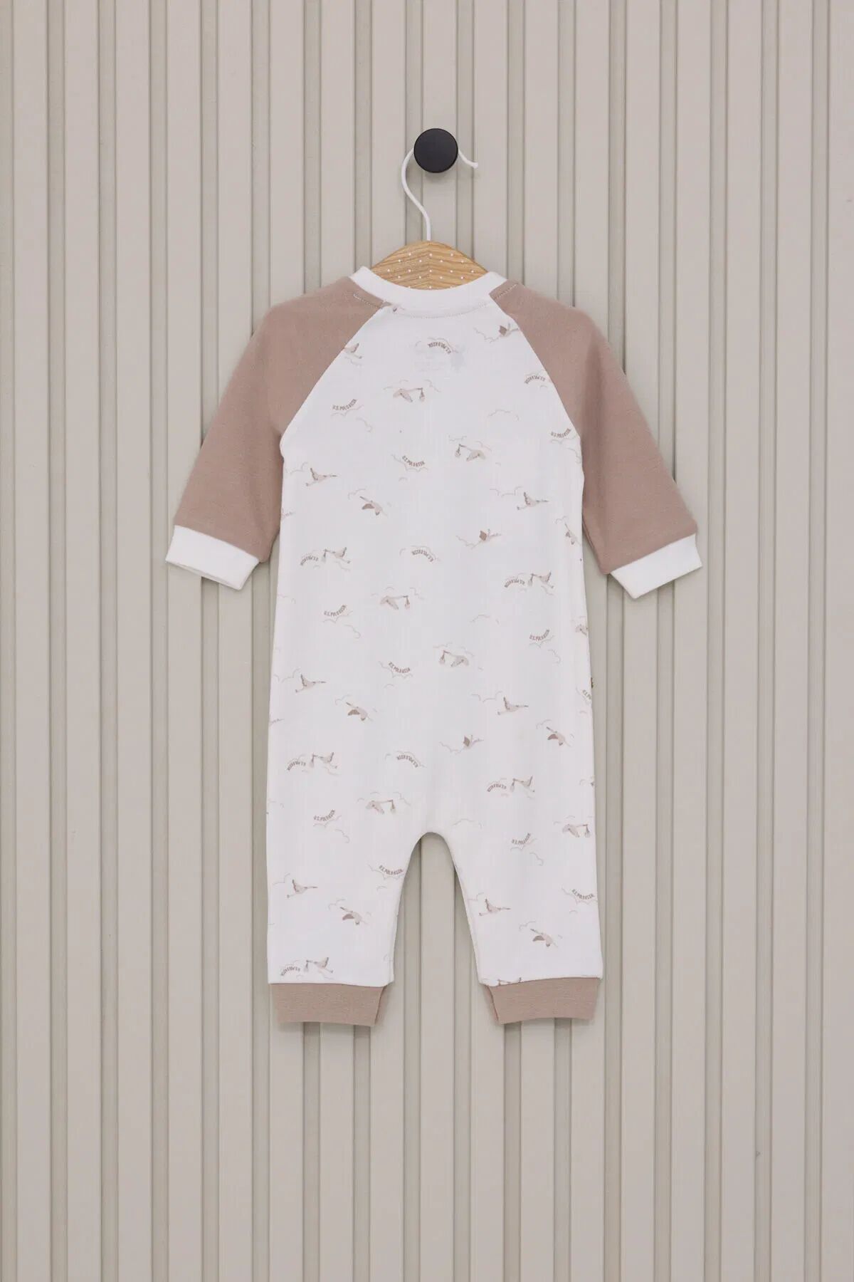 U.s.polo Erkek Bebek Uzun Kol Pati̇ksi̇z Tulum Usb2020 Krem