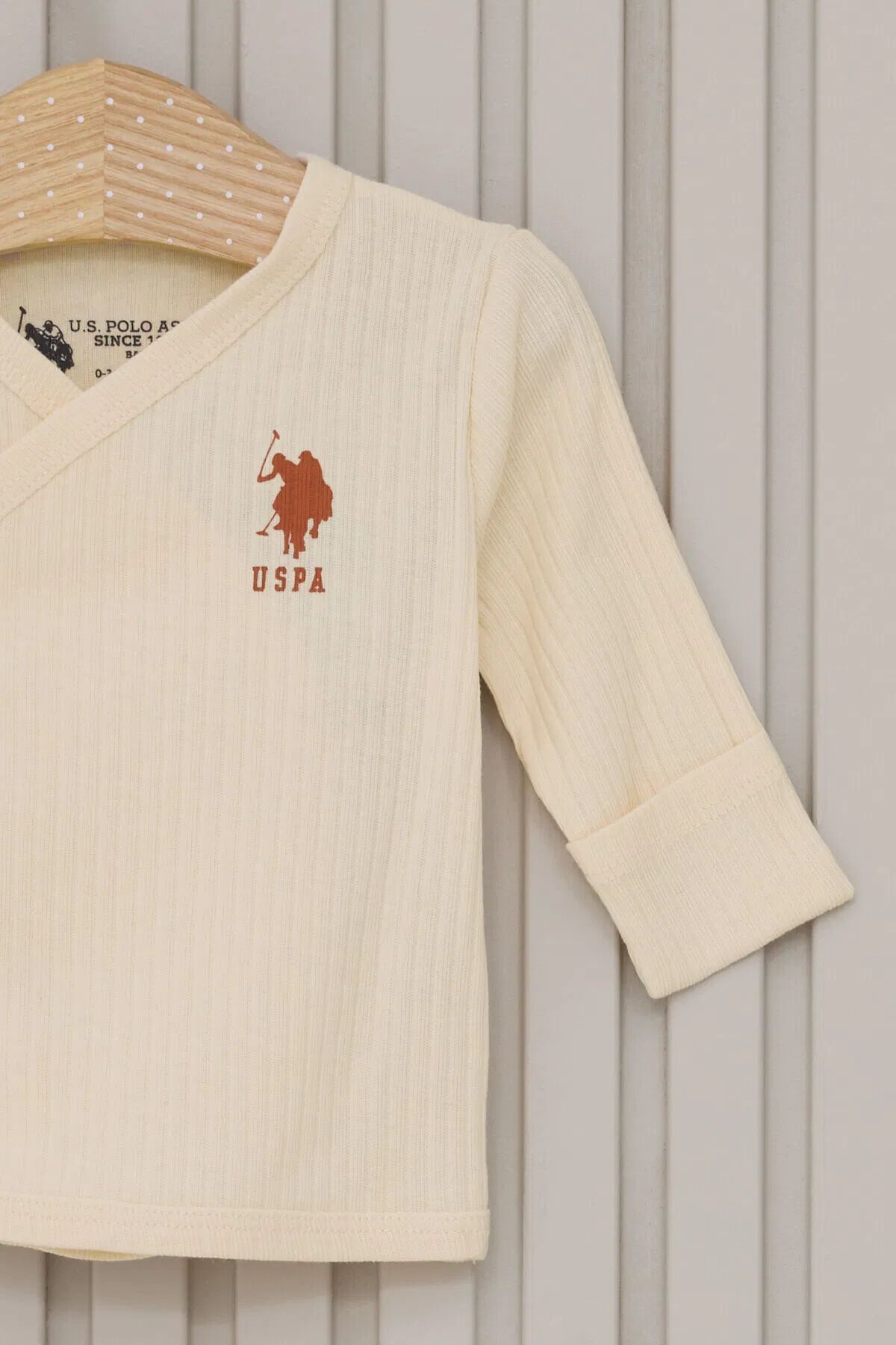 U.s.polo Kız Bebek 5 Li̇ Zıbın Seti̇ Usb2107 Krem