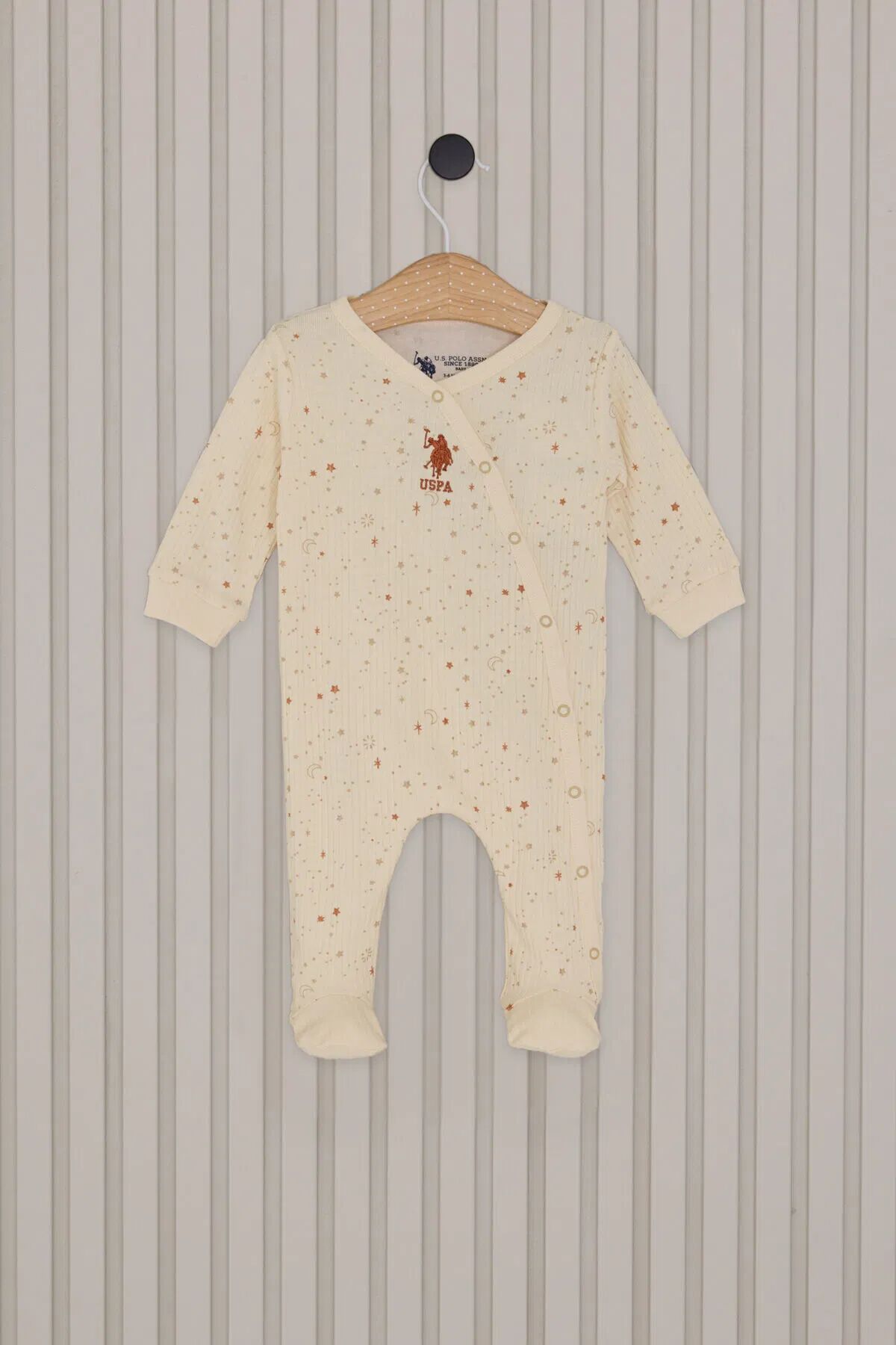 U.s.polo Kız Bebek Pati̇kli̇ Tulum Usb2110 Krem