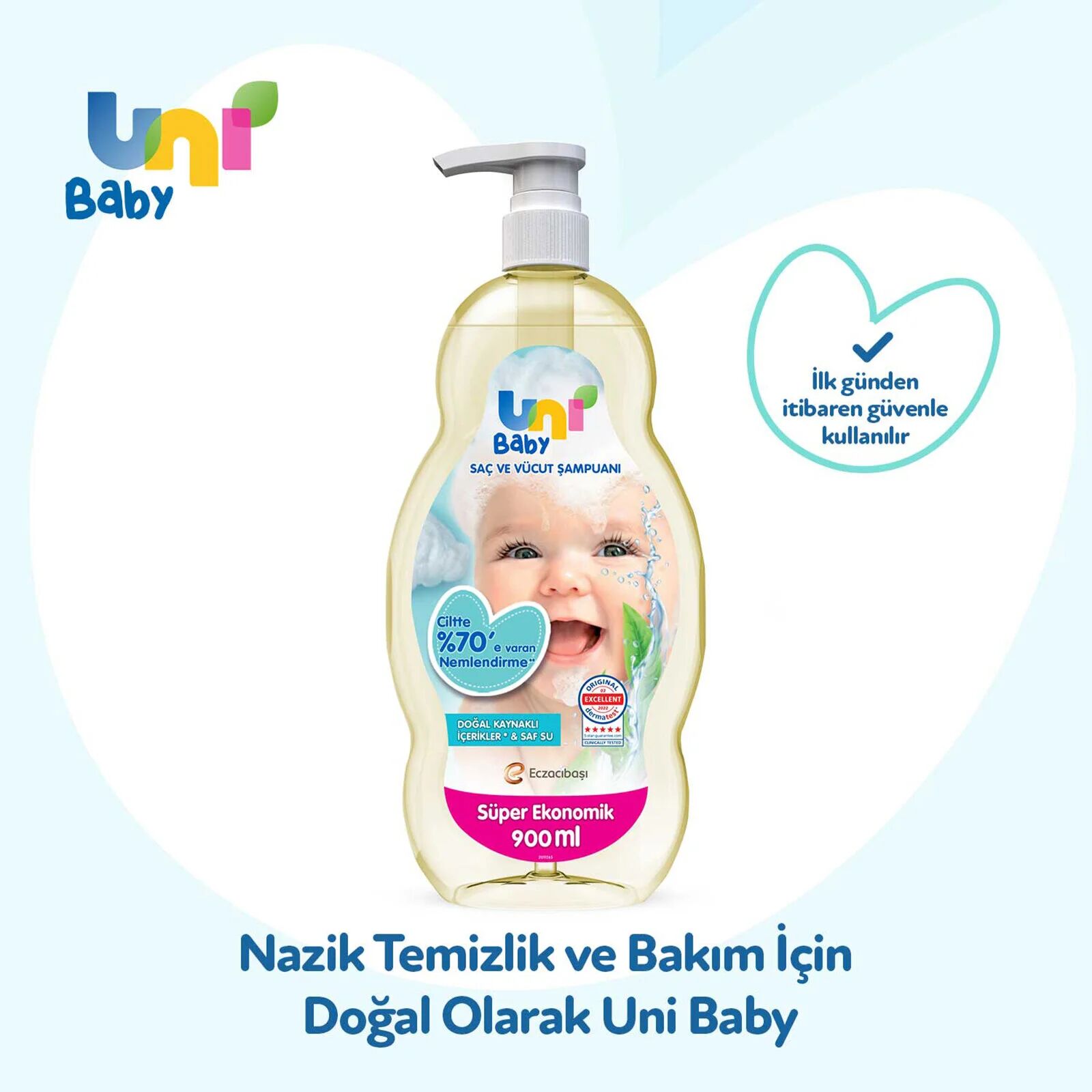 Uni̇ Baby Bebek Şampuanı 900Ml