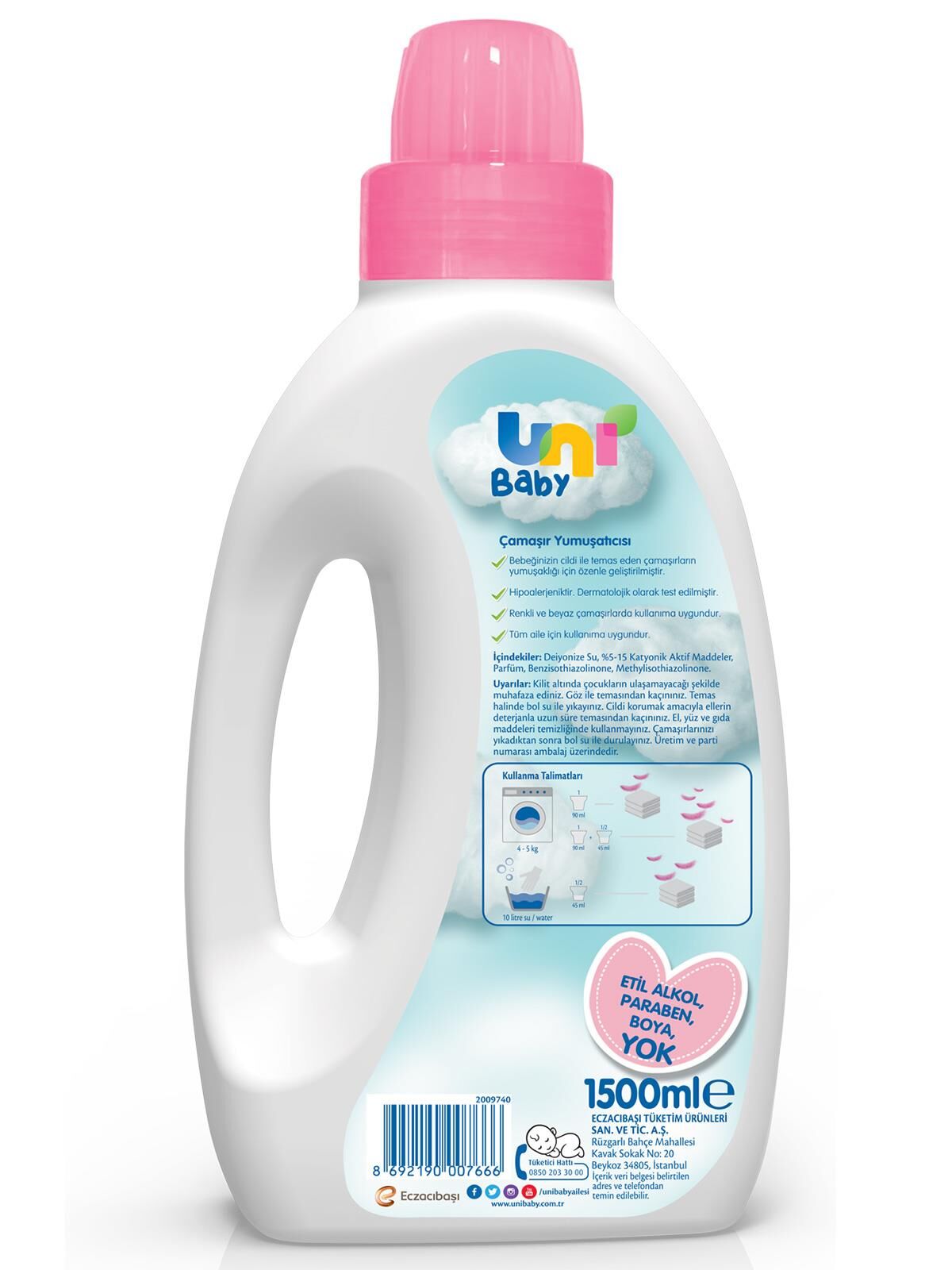 Uni̇ Baby Çamaşır Yumuşatıcısı 1500Ml