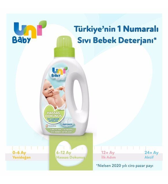 Uni̇ Baby Hassas Dokunuş Sıvı Çamaşır Deterjanı 1500Ml