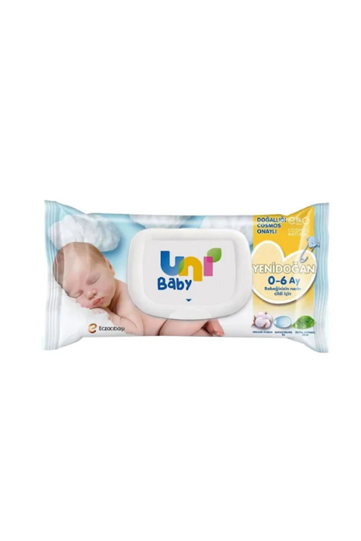 Uni̇ Baby Yeni̇doğan Islak Havlu Mendi̇l Tekli̇ Paket 40 Lı