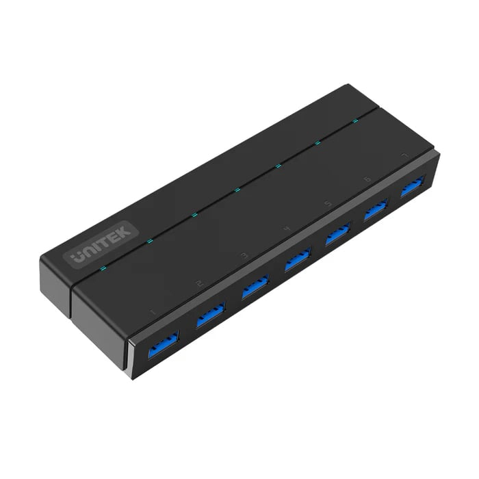 Unıtek 7Port Şarj Destekli̇ Usb Hub Ios+Wın(Y-3184)