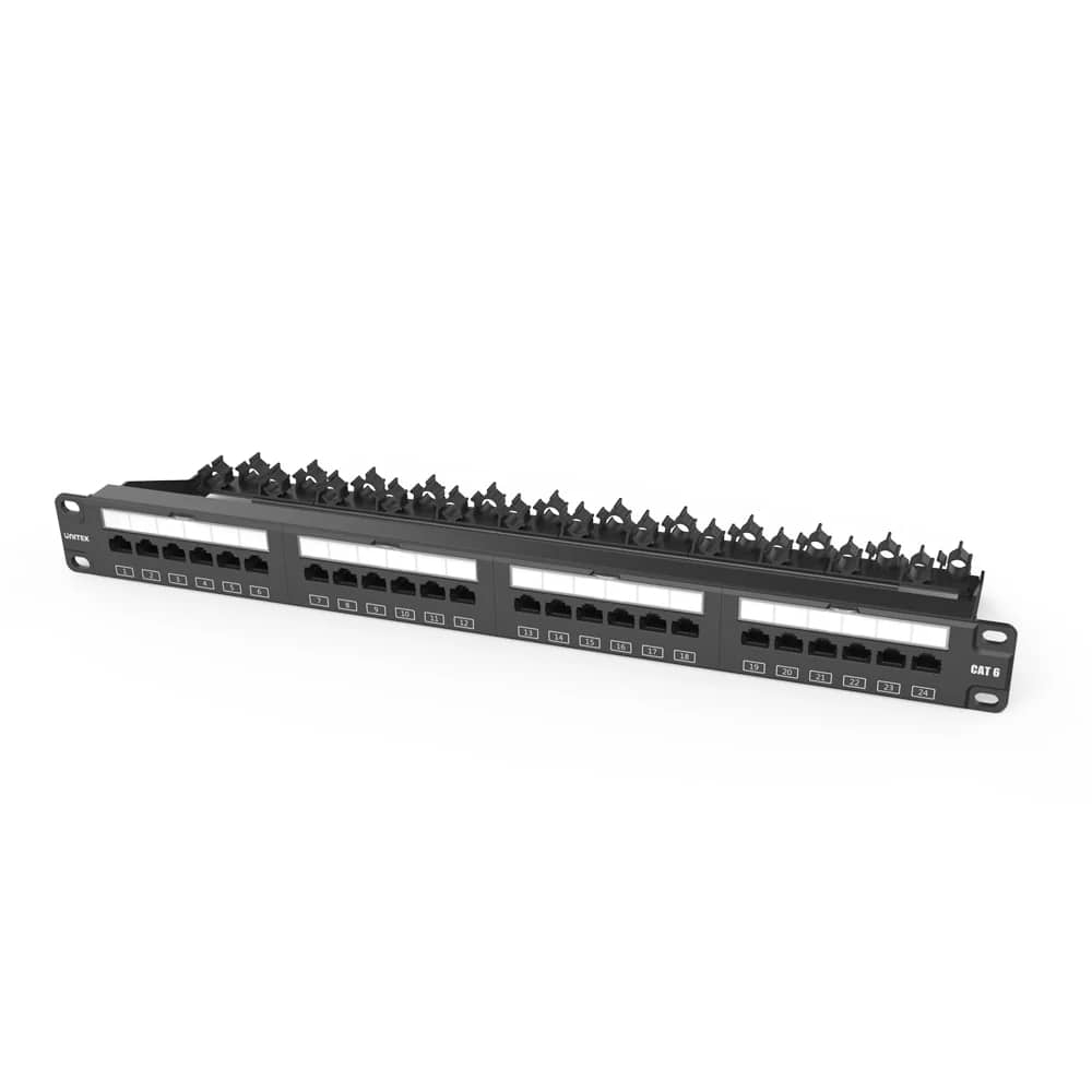 Unıtek Cat6 Utp 24 Port Rj45 Patch Panel (T003A)