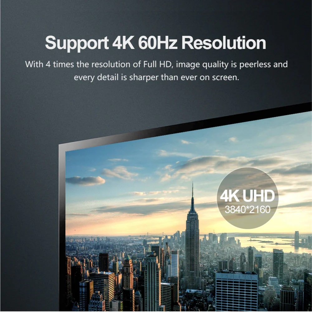 Unıtek Dısplay Port 1.2 Kablo 3Mt 4K (Y-C609Bk)