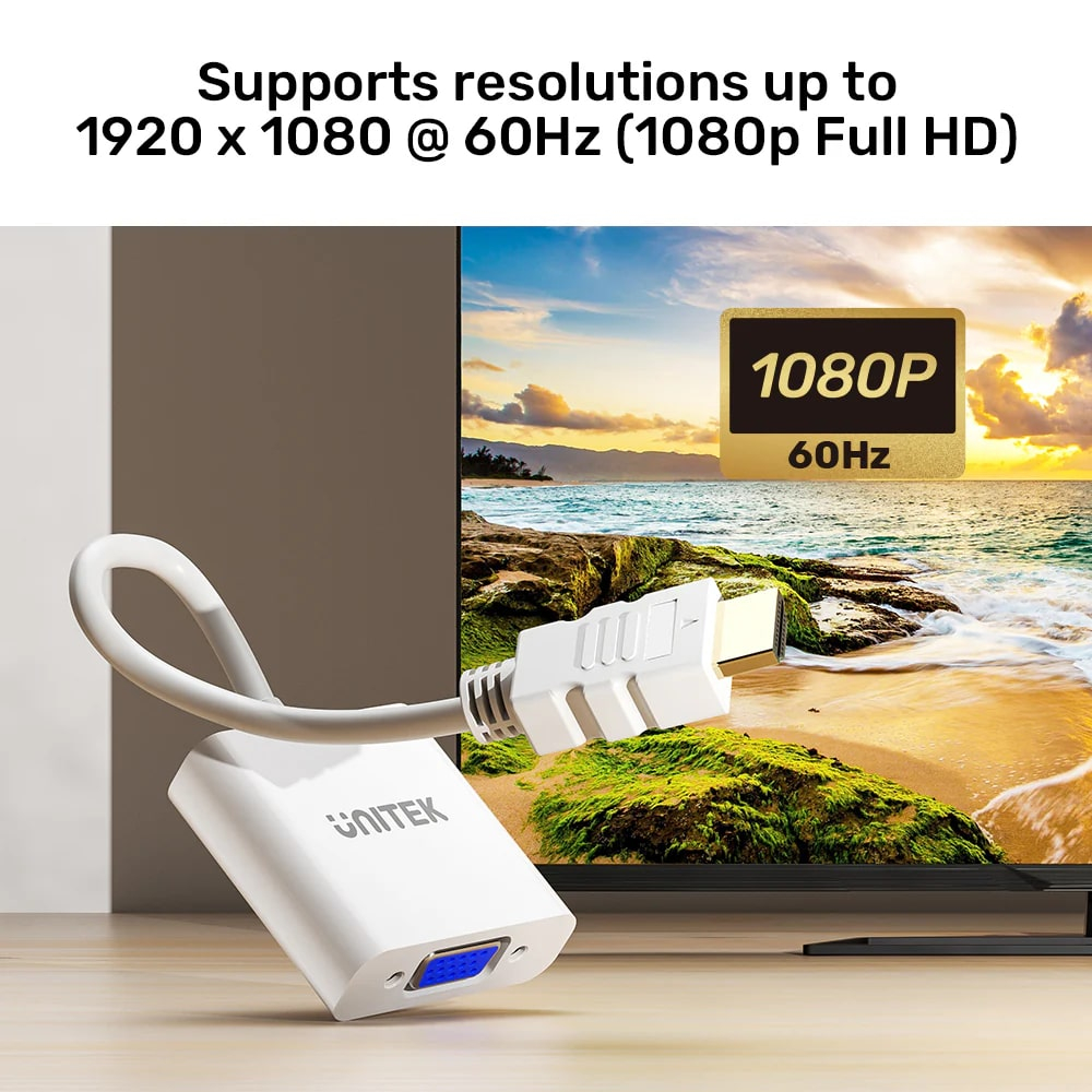 Unıtek Hdmı To Vga Dönüştürücü 1080P&Amp60Hz(Y-6333C)