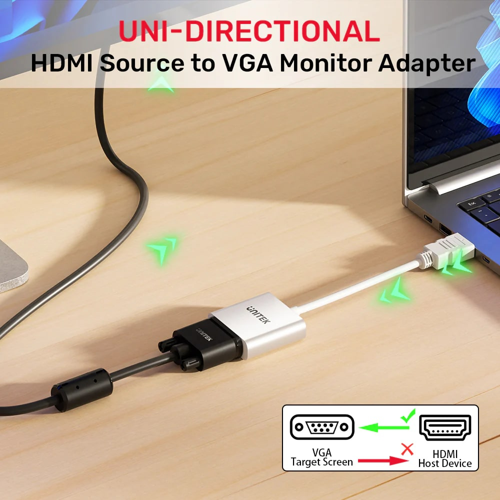 Unıtek Hdmı To Vga Dönüştürücü 1080P&Amp60Hz(Y-6333C)