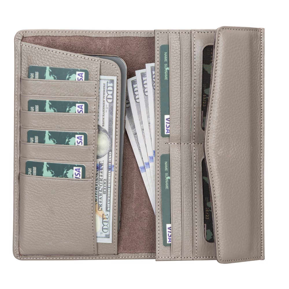 Vi̇nce Deri̇ Kadın Cüzdan Kılıf Fl06 Vi̇zon