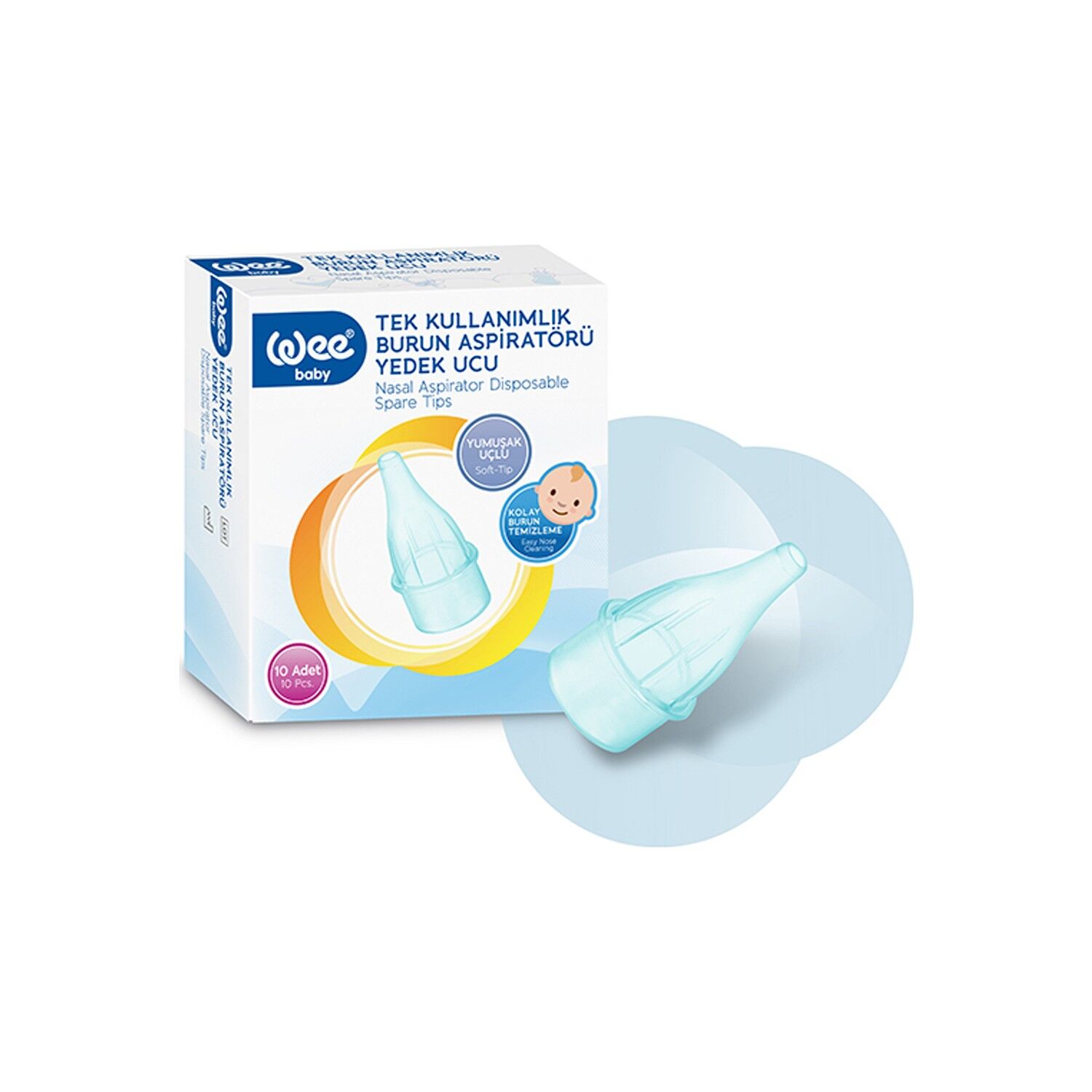 Wee Baby Burun Aspi̇rat&ouml;r&uuml; Yedek Ucu 10 Lu 163
