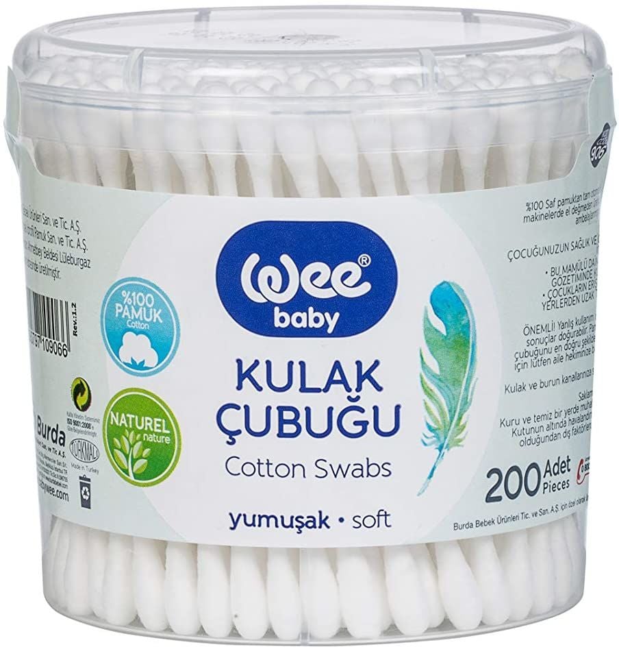 Wee Baby Kulak Temi̇zleme Çubuğu (200 Adet) 906