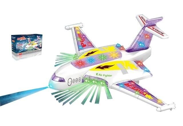 Yerde Gezen Işıklı Sesli̇ Çarp Dön Savaş Uçak 37X27 Cm - A836