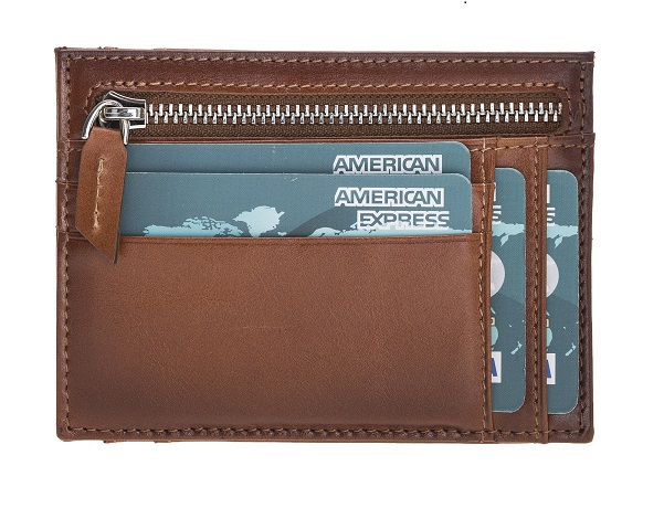 Zi̇p Deri̇ Fermuarlı Kartlık Zpch Rst2Ef Taba