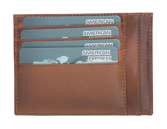 Zi̇p Deri̇ Fermuarlı Kartlık Zpch Rst2Ef Taba