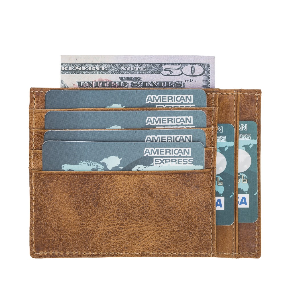 Zi̇p Deri̇ Fermuarlı Kartlık Zpch V18 Taba